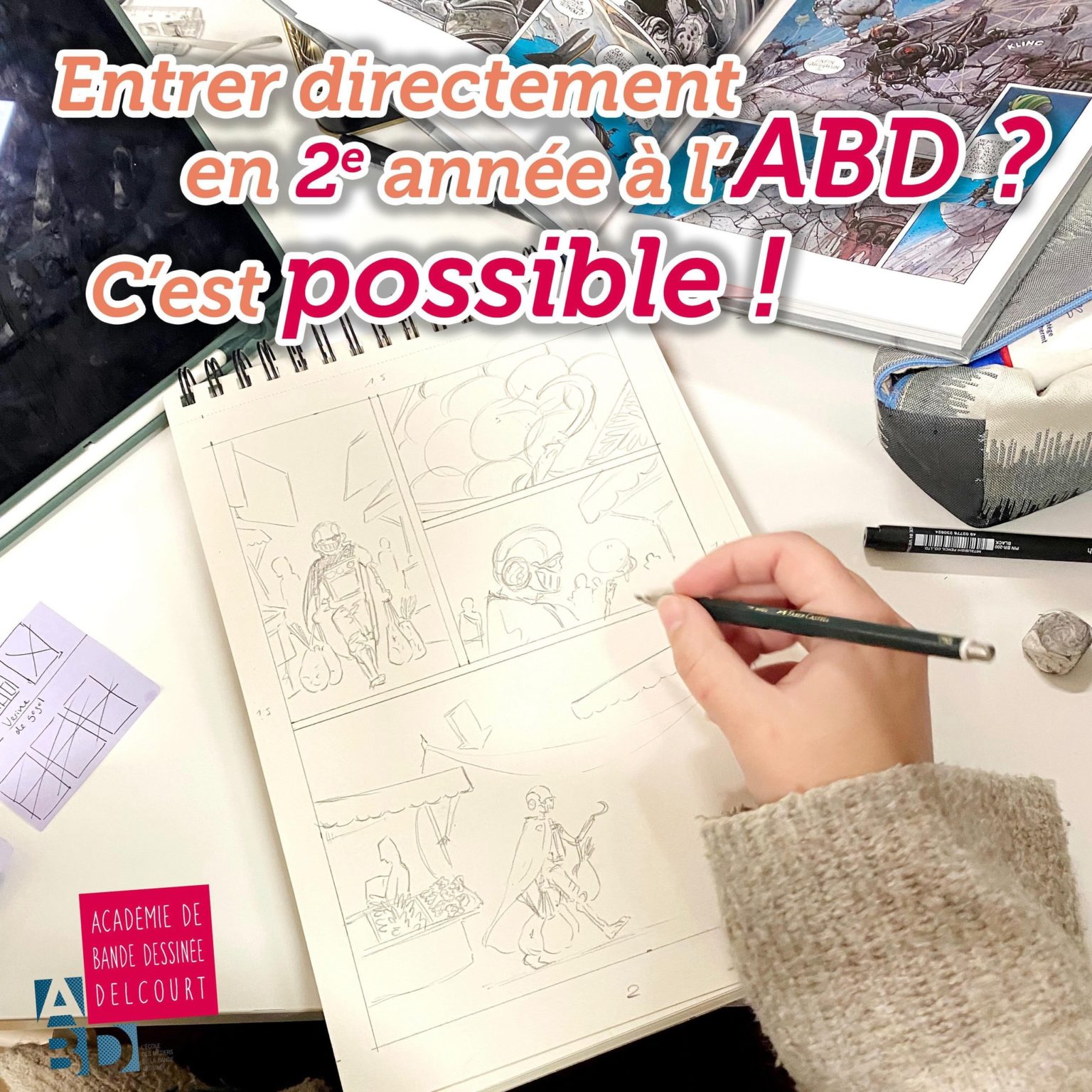 Actualités Accueil - Académie de Bande Dessinée DELCOURT